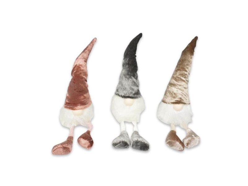 Holiday Decor |  12″ Holiday Christmas Gnome Indoor/Outdoor Decoration Gray Decor Holiday Decor