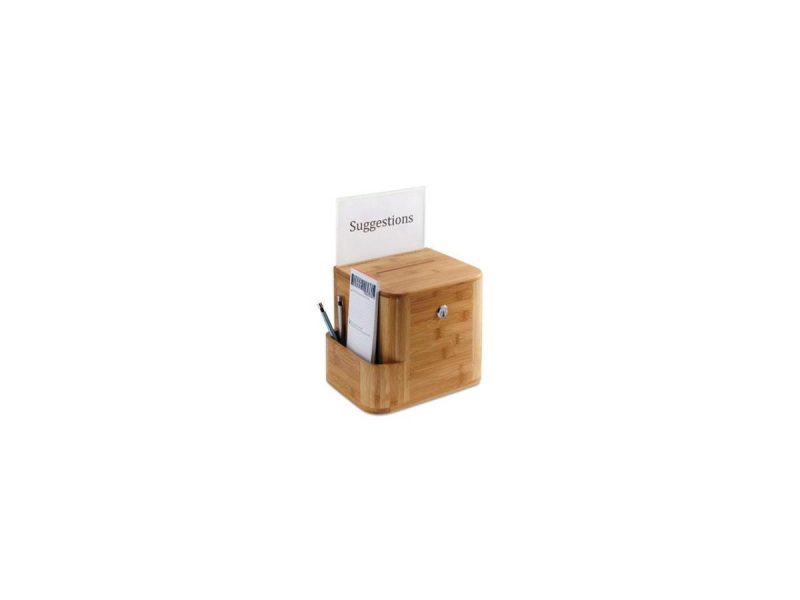 Holiday Decor |  Bamboo Suggestion Box, 10 X 8 X 14, Natural Decor Holiday Decor