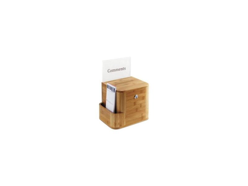 Holiday Decor |  Bamboo Suggestion Box, 10 X 8 X 14, Natural Decor Holiday Decor