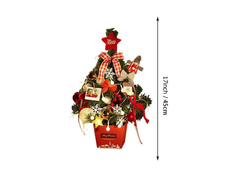 Holiday Decor |  Mini Christmas Tree Decoration Desktop With Battery Operated Led  Lights Party Decor Holiday Decor