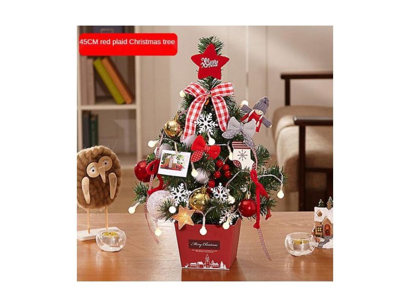 Holiday Decor |  Mini Christmas Tree Decoration Desktop With Battery Operated Led  Lights Party Decor Holiday Decor