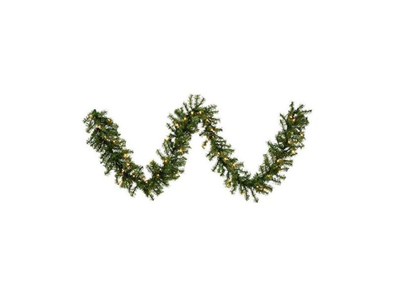 Holiday Decor |  Vickerman 20916 – 9′ X 12″ Canadian Pine  50 Clear Lights Christmas Garland (A802716) Decor Holiday Decor