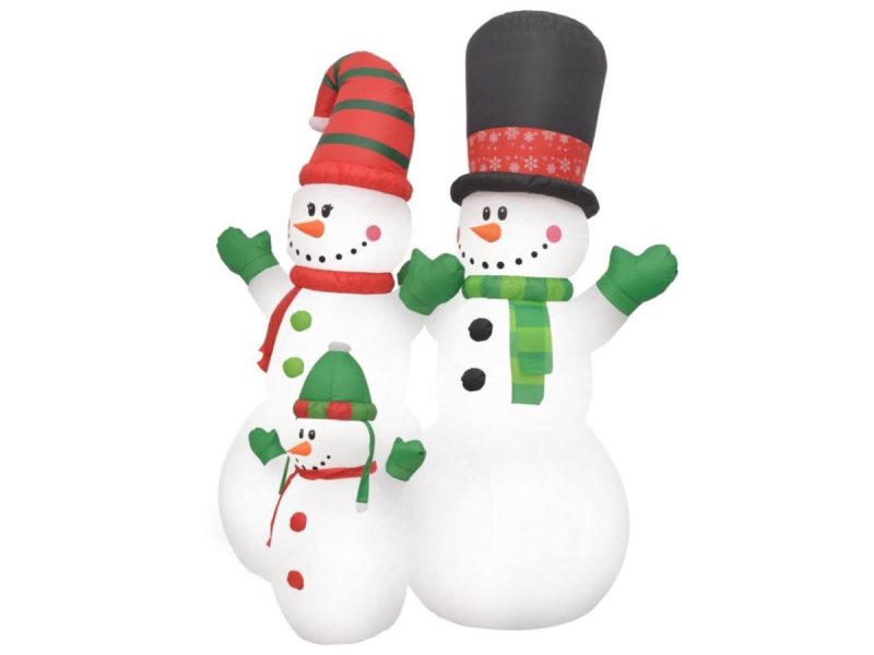 Holiday Decor |  Vidaxl Christmas Decoration Inflatable Snowmen Family Led Party Decoration Ip44 Decor Holiday Decor