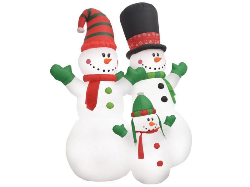 Holiday Decor |  Vidaxl Christmas Decoration Inflatable Snowmen Family Led Party Decoration Ip44 Decor Holiday Decor