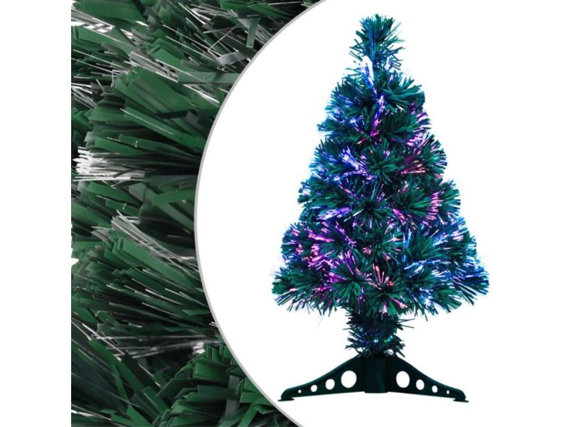 Holiday Decor |  Vidaxl Christmas Tree Artificial Tree With Lights Decoration Green Fiber Optic Decor Holiday Decor