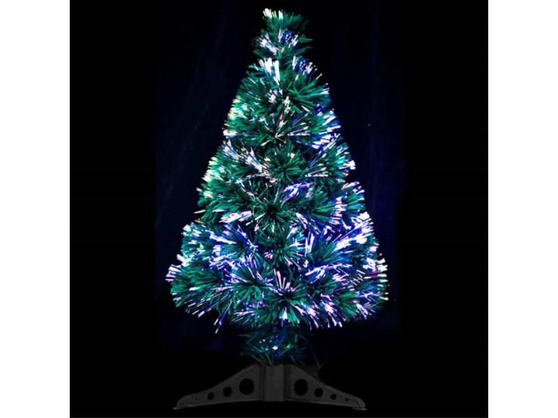 Holiday Decor |  Vidaxl Christmas Tree Artificial Tree With Lights Decoration Green Fiber Optic Decor Holiday Decor