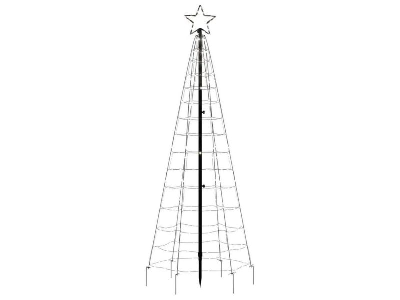 Holiday Decor |  Vidaxl Christmas Tree Light With Spikes Xmas Decoration 220 Leds Cold White Decor Holiday Decor