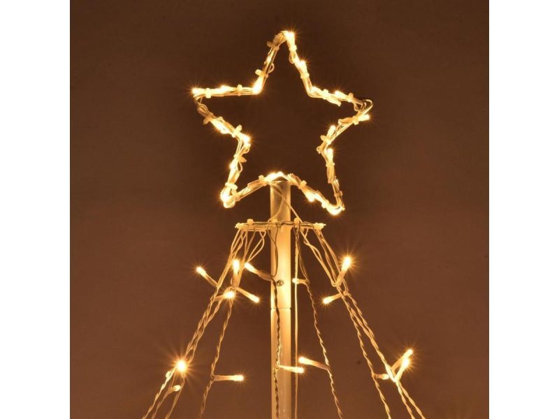 Holiday Decor |  Yescom Led Cone Tree Light With Star Finial 9 Strings Christmas Decoration Outdoor Decor Holiday Decor