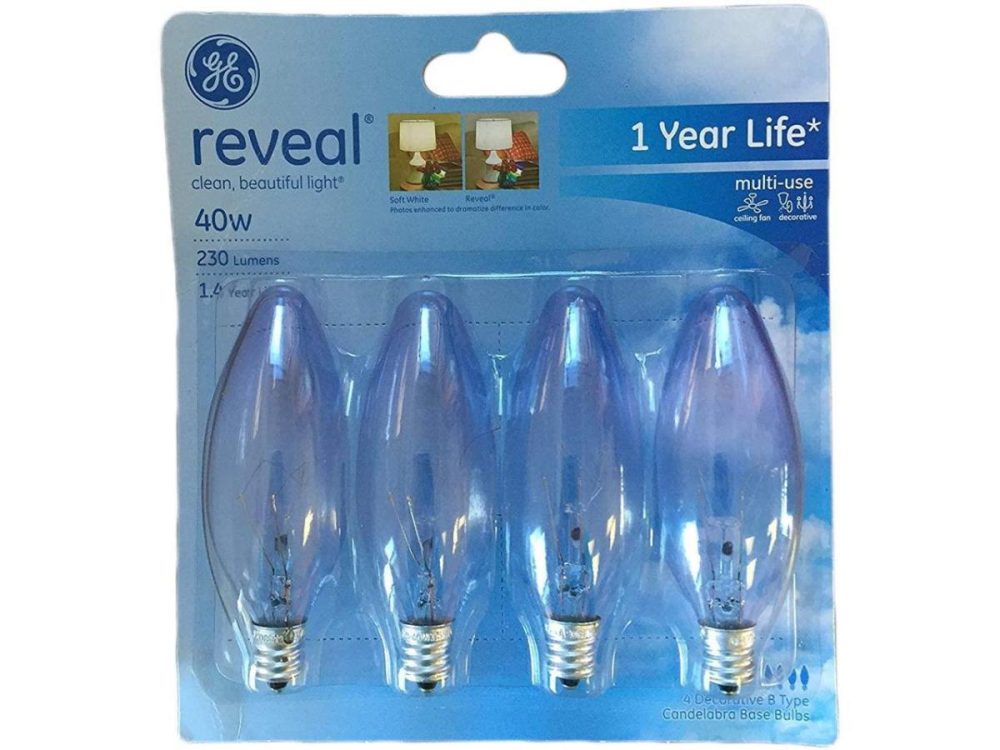 Holiday / String Lights |  40-Watt Incandescent Bc Blunt Tip Multi-Use Decorative Light Bulb (4-Pack) Decor GE