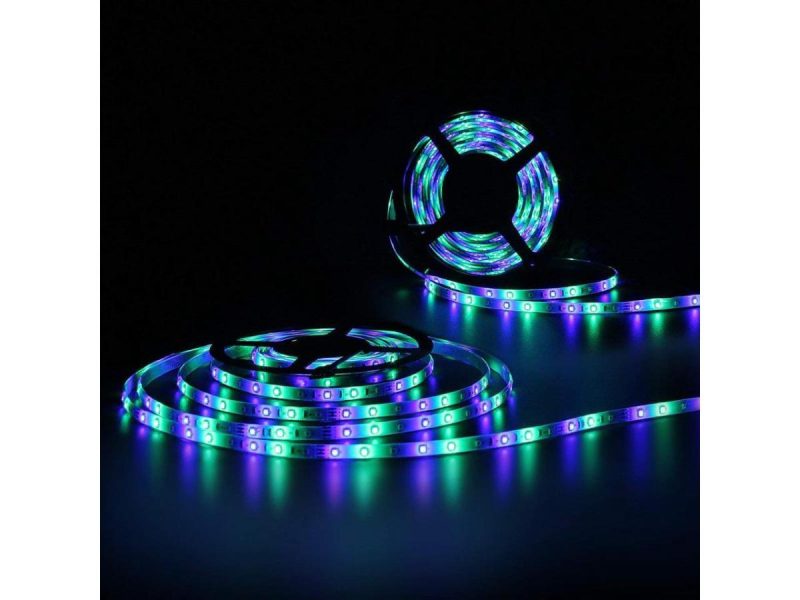 Holiday / String Lights |  Led Strip Lights Kit Non-Waterproof– 32.8Ft (10M) 600 Leds Smd 3528 Rgb Light With 44 Key Remote Controller, Extra Adhesive Tape, Flexible Changing Multi-Color Lighting Strips For Tv, Room Decor Holiday / String Lights