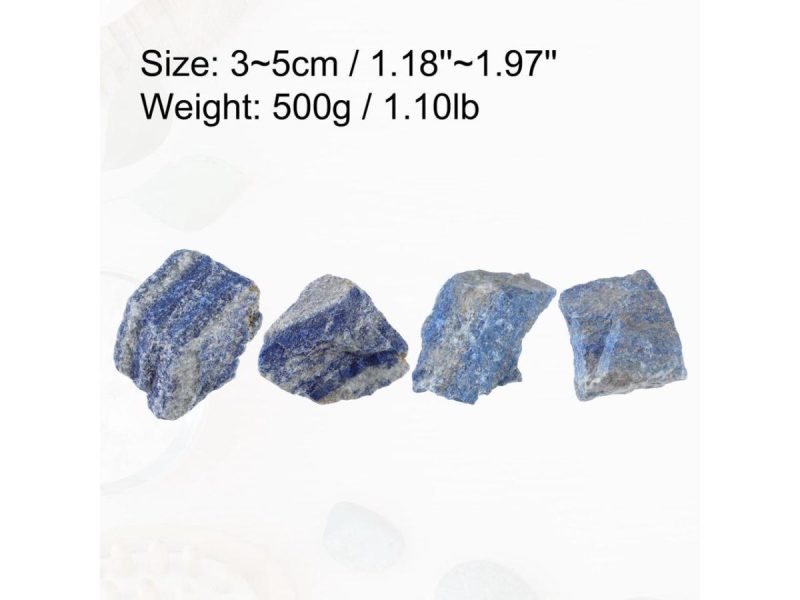 Home Accents |  1 Set Bulk Rough Stones Lapis Lazuli Natural Stones Mix Large Raw Bulk Faux Crystal For Lapidary, Tumbling, Fountain Rocks, Decoration, Polishing Decor Home Accents