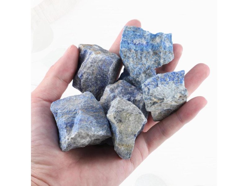 Home Accents |  1 Set Bulk Rough Stones Lapis Lazuli Natural Stones Mix Large Raw Bulk Faux Crystal For Lapidary, Tumbling, Fountain Rocks, Decoration, Polishing Decor Home Accents