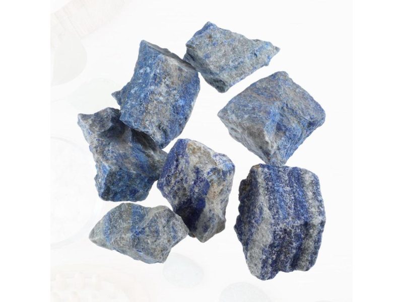 Home Accents |  1 Set Bulk Rough Stones Lapis Lazuli Natural Stones Mix Large Raw Bulk Faux Crystal For Lapidary, Tumbling, Fountain Rocks, Decoration, Polishing Decor Home Accents