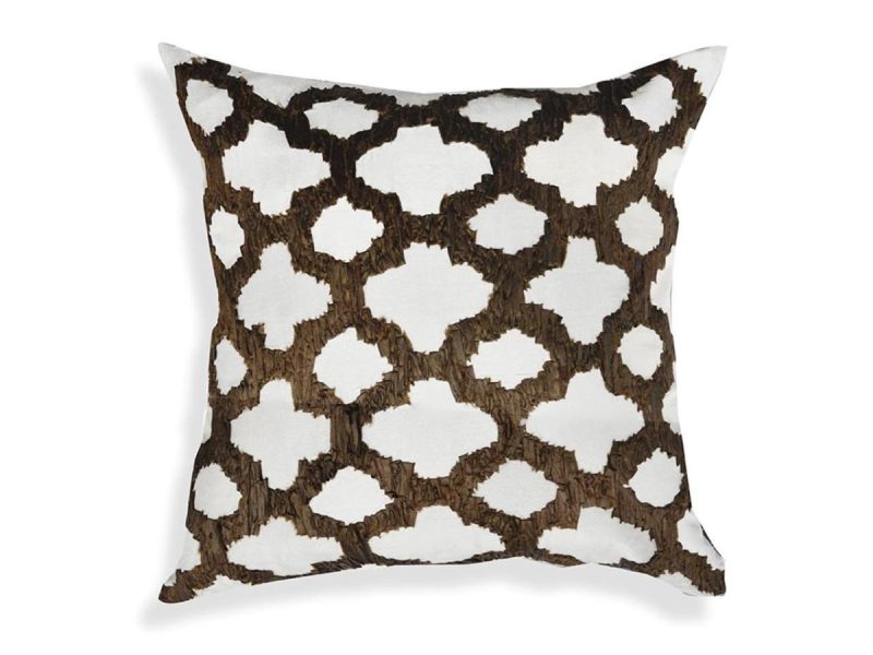 Home Accents |  A1 Home Collections Brown Ruched Chevron Throw Pillow,Rcc-1782 Decor A1 Home Collections