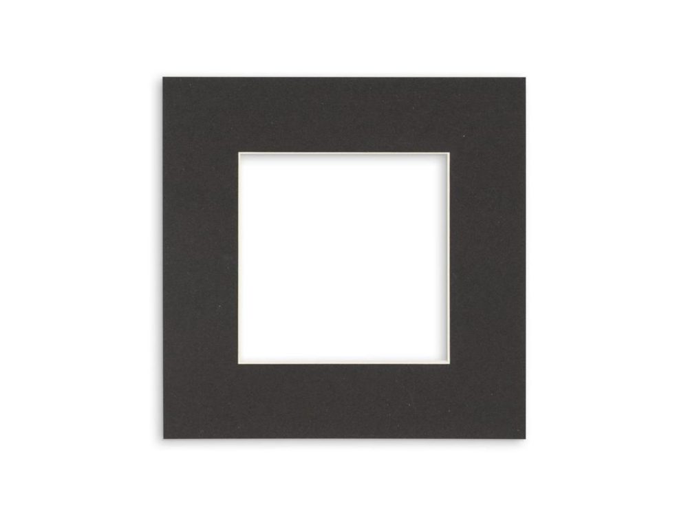 Home Accents |  Black 16X16 White Picture Mats With White Core For 12X12 Pictures – Fits 16X16 Frame Decor CustomPictureFrames.com