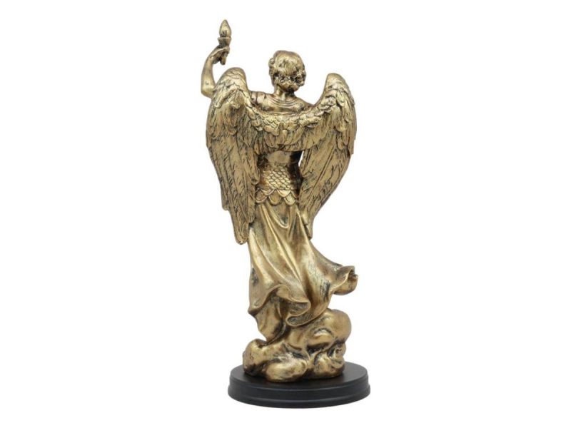 Home Accents |  Catholic Saint Uriel The Archangel Statue 8″H Patron Of Confirmation And Ecology Decor Ebros Gift