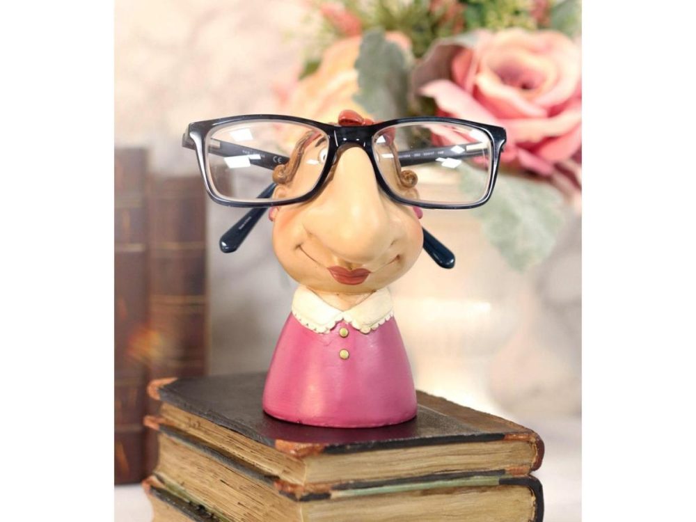 Home Accents |  Dear Mom Mother In Pink Novelty Gift Whimsical Eyeglass Spectacle Holder Statue Decor Ebros Gift