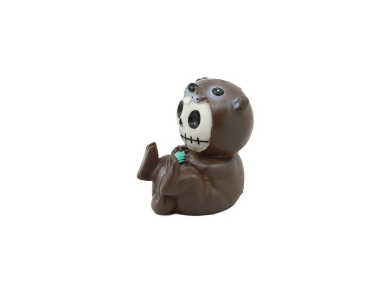 Home Accents |  Ebros Furrybones Otto The Sea Otter Figurine Furry Bones Otter Hooded Skeleton Monster Decor Ebros Gift