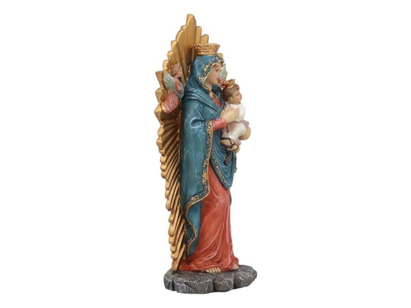 Home Accents |  Ebros Gift Our Lady Of Perpetual Help Figurine 6″ H Christian Catholic Blessed Virgin Mary Holding Child Jesus Byzantine Icon Home Altar Decor Sculpture Statue Decor Ebros Gift