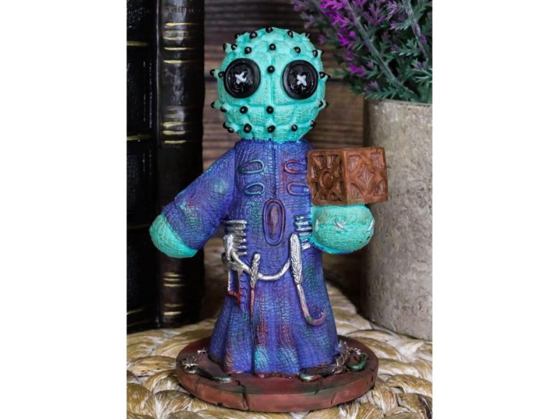 Home Accents |  Ebros Pinheadz Monster With Voodoo Stitches Figurine 4.25″H (Pinhead Hellbound) Decor Ebros Gift