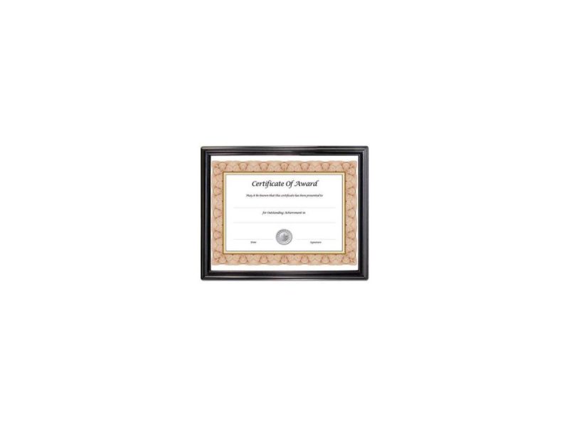 Home Accents |  Nudell Ez Mount Document Frame, Plastic, 8 1/2 X 11, Black Decor Home Accents