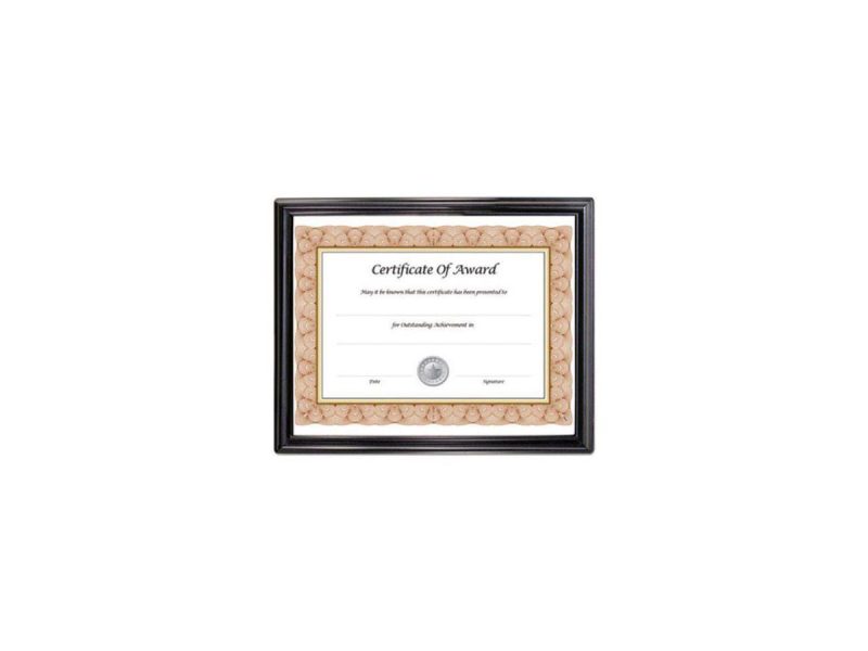 Home Accents |  Nudell Ez Mount Document Frame, Plastic, 8 1/2 X 11, Black Decor Home Accents