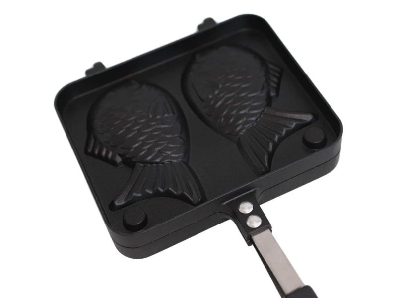 Home Accents |  Personal Aluminum Japanese Taiyaki Fish Shaped Dessert Waffle Cake Maker Pan Decor Ebros Gift