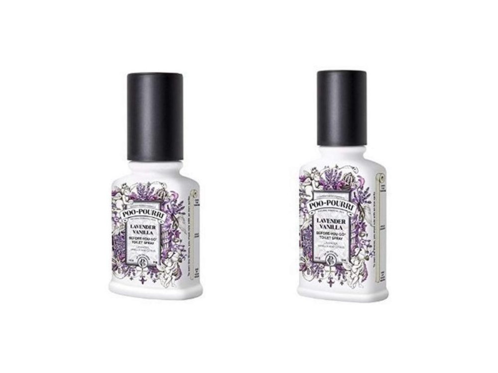 Home Accents |  Poo-Pourri Before-You-Go Toilet Spray 2-Piece Set, Includes 2-Ounce And 4-Ounce Bottle, Lavender Vanilla Scent Decor Home Accents