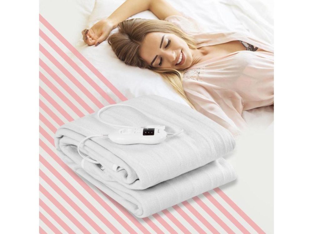 Home Textiles & Bedding |  Electric Heated Mattress Pad Safe Full 8 Temperature 10H Timer Decor Costway