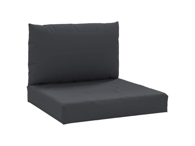 Home Textiles & Bedding |  Vidaxl Chair Cushion 2 Pcs Outdoor Seat Cushion Sofa Pad Black Oxford Fabric Decor Home Textiles & Bedding