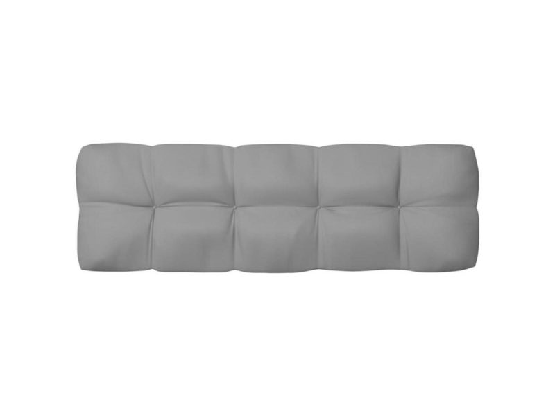 Home Textiles & Bedding |  Vidaxl Chair Cushion 3 Pcs Outdoor Pallet Seat Cushion Sofa Pad Gray Fabric Decor Home Textiles & Bedding