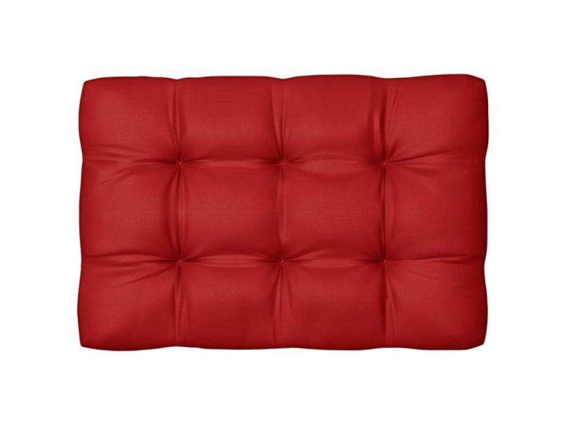 Home Textiles & Bedding |  Vidaxl Chair Cushion 3 Pcs Outdoor Pallet Seat Cushion Sofa Pad Red Fabric Decor Home Textiles & Bedding