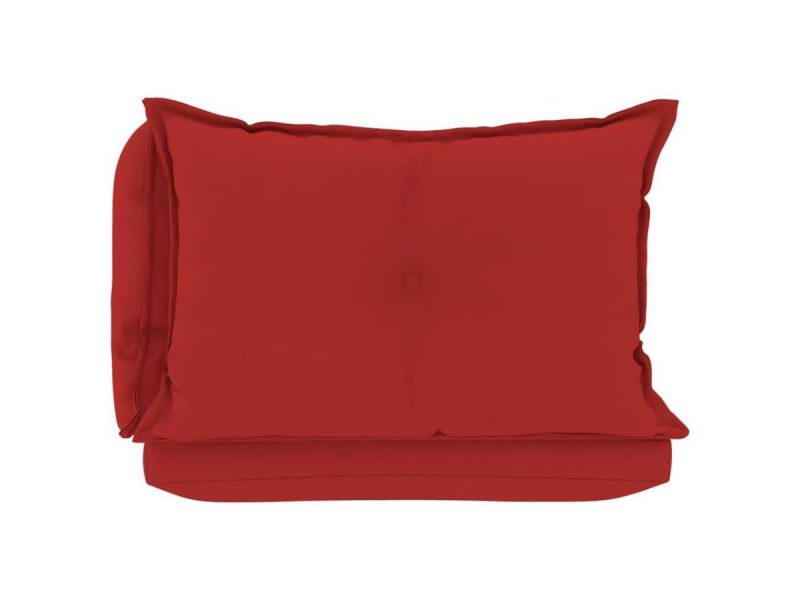 Home Textiles & Bedding |  Vidaxl Chair Cushion 3 Pcs Outdoor Pallet Seat Cushion Sofa Pad Red Fabric Decor Home Textiles & Bedding