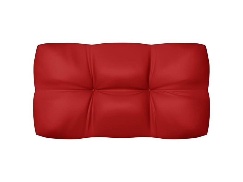 Home Textiles & Bedding |  Vidaxl Chair Cushion 3 Pcs Outdoor Pallet Seat Cushion Sofa Pad Red Fabric Decor Home Textiles & Bedding