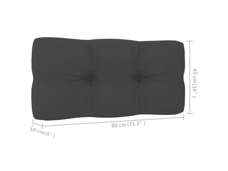 Home Textiles & Bedding |  Vidaxl Chair Cushion Outdoor Pallet Seat Cushion Sofa Pad Anthracite Fabric Decor Home Textiles & Bedding