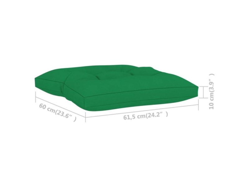 Home Textiles & Bedding |  Vidaxl Chair Cushion Outdoor Patio Pallet Cushion Seat Pad Pillow Green Fabric Decor Home Textiles & Bedding