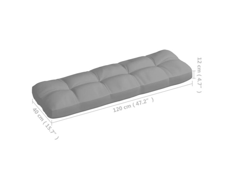 Home Textiles & Bedding |  Vidaxl Chair Cushion Outdoor Patio Pallet Seat Cushion Sofa Pad Gray Fabric Decor Home Textiles & Bedding