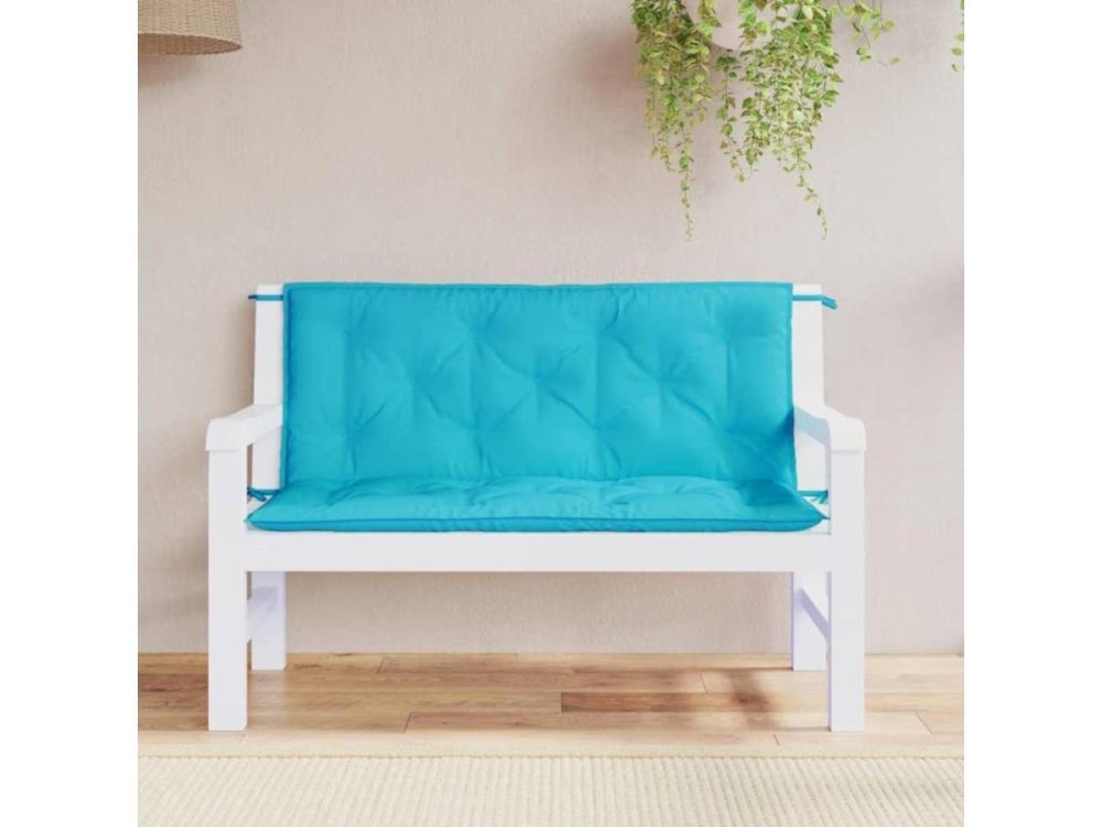 Home Textiles & Bedding |  Vidaxl Outdoor Cushion 2 Pcs Bench Cushion Bench Pillow Turquoise Oxford Fabric Decor Home Textiles & Bedding