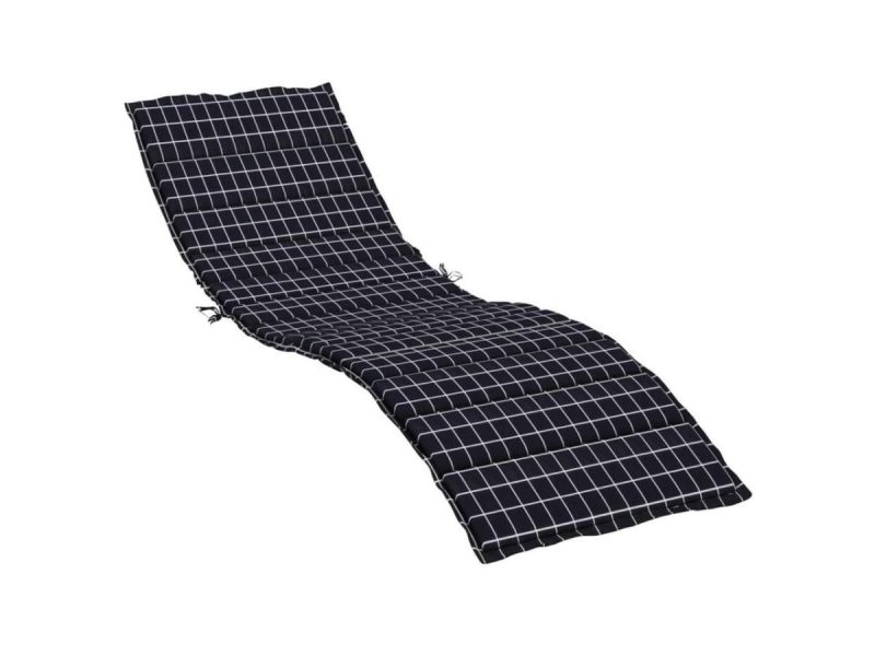 Home Textiles & Bedding |  Vidaxl Outdoor Cushion Pillow For Day Bed Black Check Pattern Oxford Fabric Decor Home Textiles & Bedding