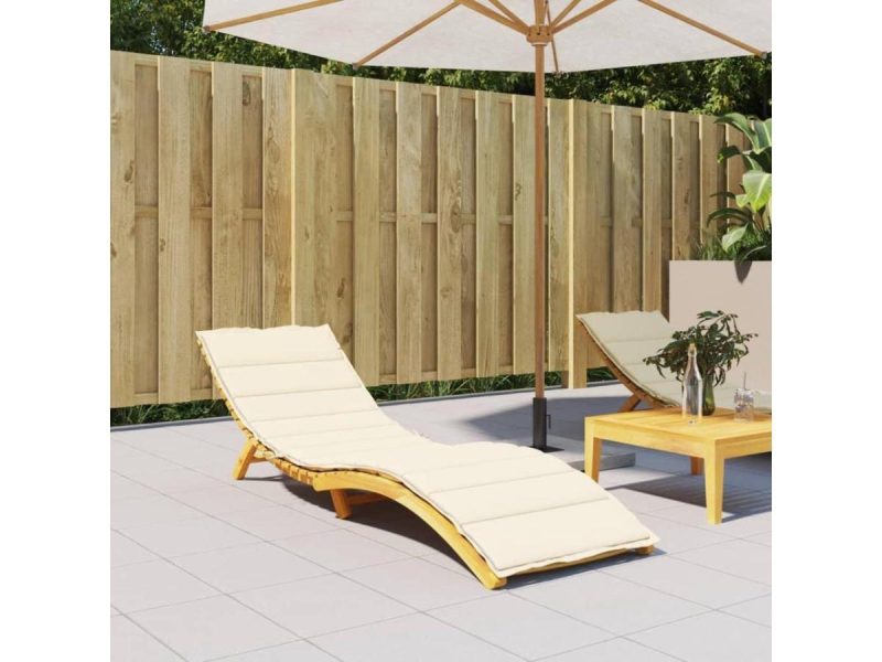 Home Textiles & Bedding |  Vidaxl Patio Cushion Outdoor Sun Lounger Chair Cushion Cream Oxford Fabric Decor Home Textiles & Bedding