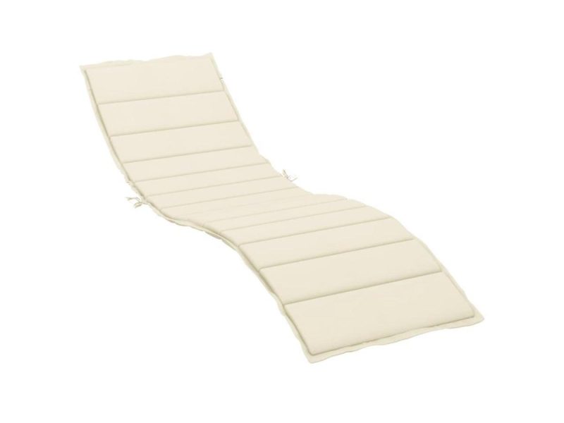 Home Textiles & Bedding |  Vidaxl Patio Cushion Outdoor Sun Lounger Chair Cushion Cream Oxford Fabric Decor Home Textiles & Bedding