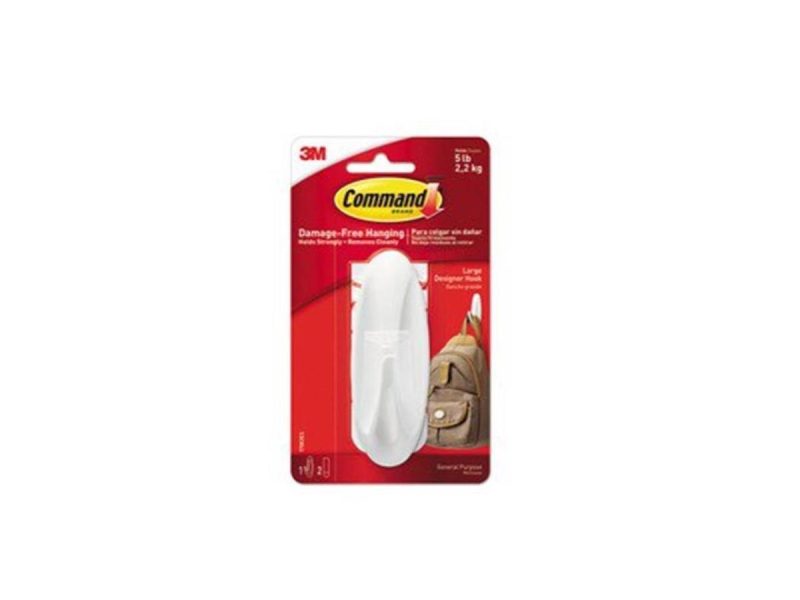 Hooks & Picture Hangers |  3M Command Wht Design Hook 17083Es Unit: Each Decor 3M