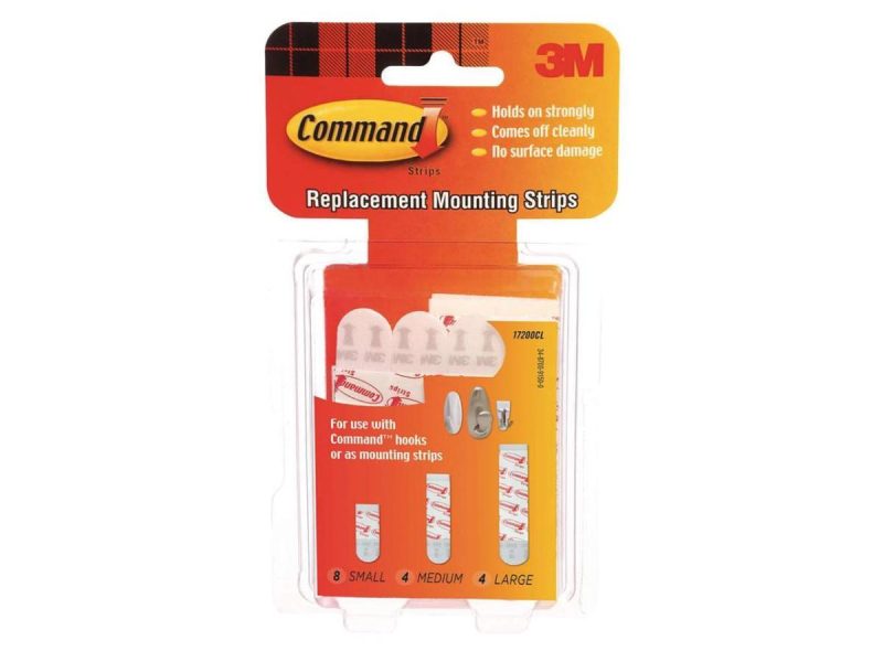 Hooks & Picture Hangers |  Assorted Replacement Strip,Foam,Pk16 Command 17200Cl Decor Command