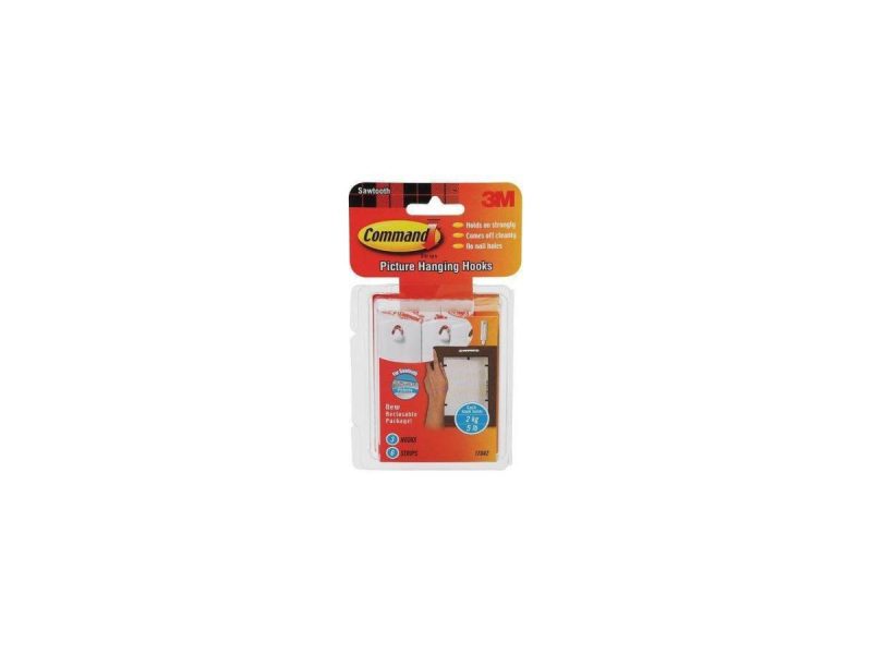 Hooks & Picture Hangers |  Command 17042 Sawtooth Hook,Plastic,1/16 In,Pk3 Decor Command