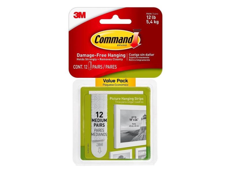 Hooks & Picture Hangers |  Command 3/4 In. X 2-3/4 In. White Interlocking Picture Hanger (12 Count) Decor 3M