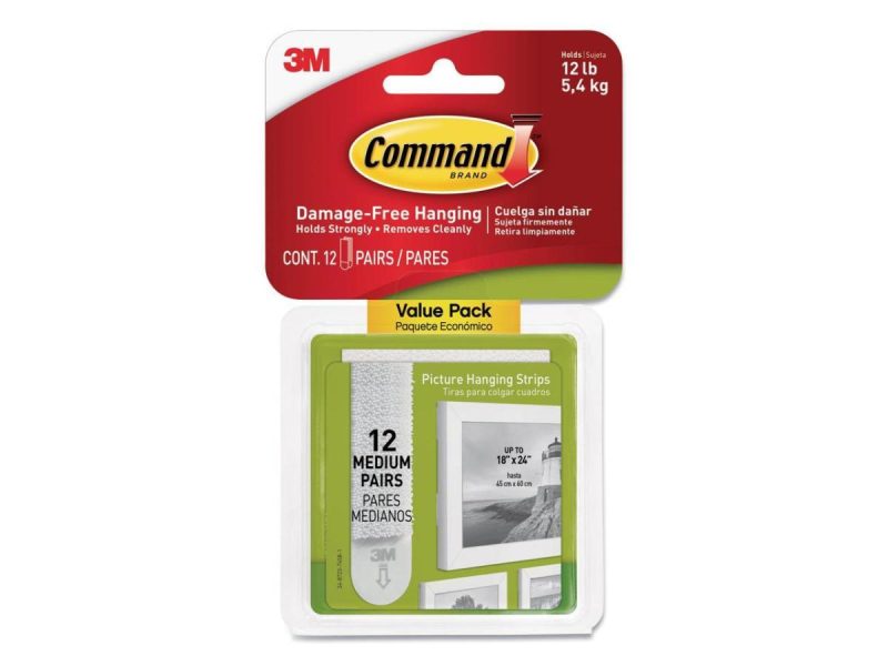 Hooks & Picture Hangers |  Command 3/4 In. X 2-3/4 In. White Interlocking Picture Hanger (12 Count) Decor 3M