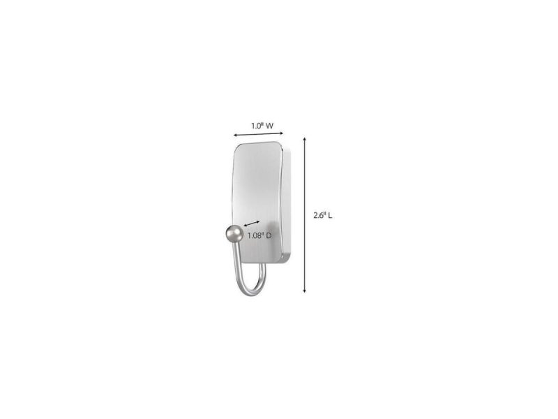 Hooks & Picture Hangers |  Command Bath33-Sn-2Es Single Point Hook,Pk2 Decor Command