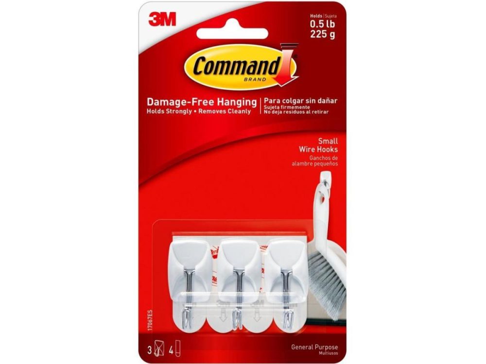 Hooks & Picture Hangers |  Command Small Wire General Purpose Hooks Decor 3M