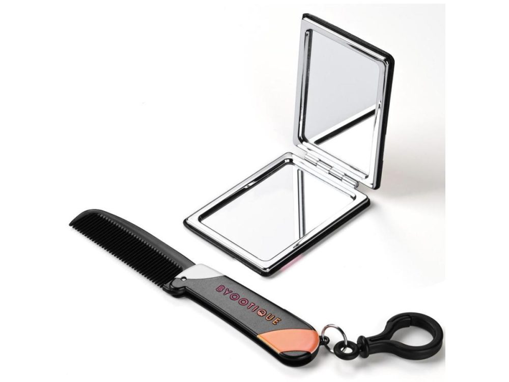 Mirrors |  Byootique Portable Pocket Mirror W/ Folding Comb Makeup Cosmetic Mirror Travel Decor Mirrors