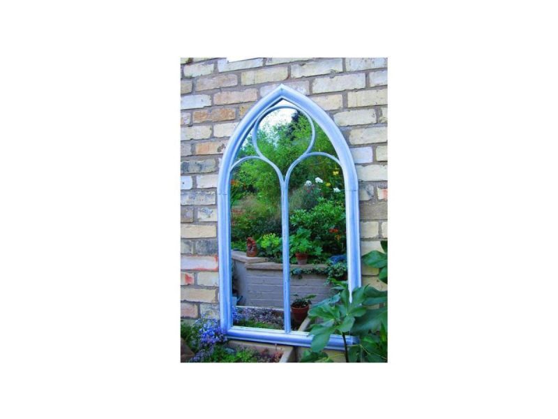 Mirrors |  Church Window Mirror, Pointed Arch Mirror, Shabby Chic Paint Finish Decor Mirrors